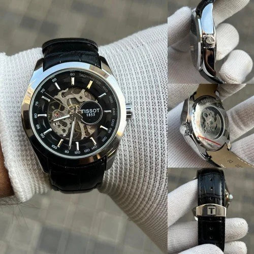 TISSOT 1853 AUTOMATIC PRIMIUM QUILTY LEATHER WATCH