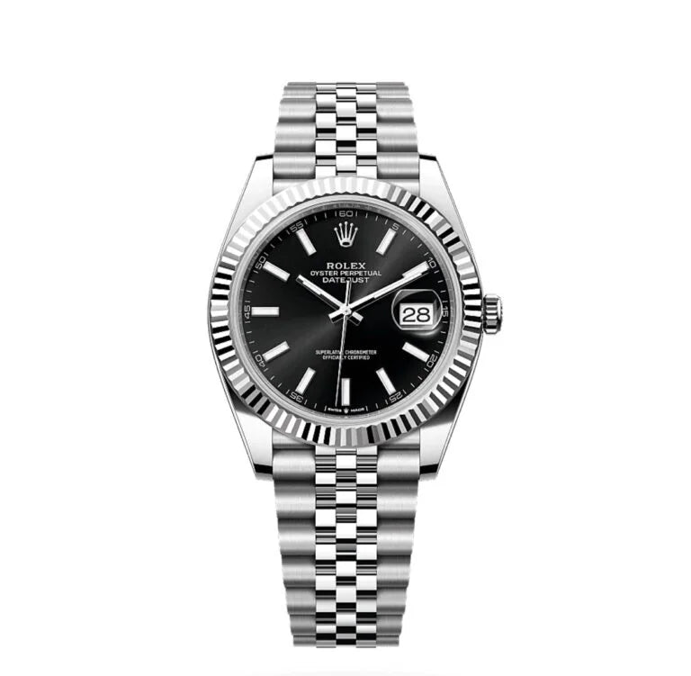 ROLEEX OYSTER DATE JUST BLACK PREMIUM QUALITY WRIST WATCH