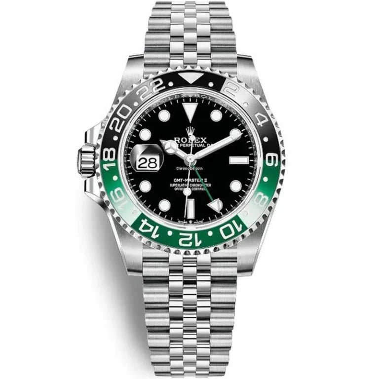 ROLEX GMT MASTER 2 STAINLESS STEEL WATCH
