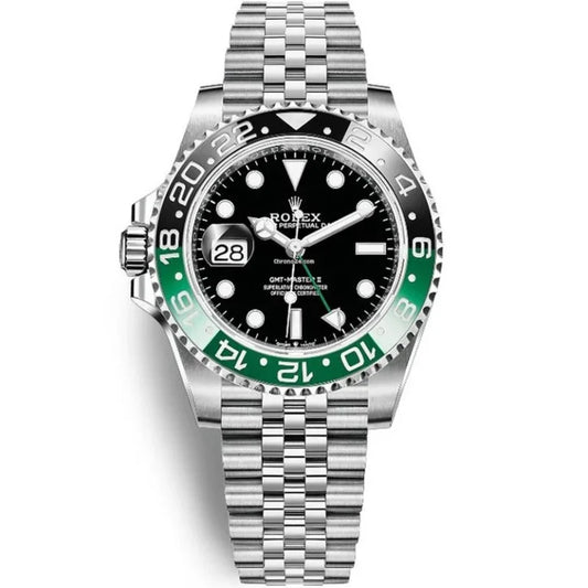 ROLEX GMT MASTER 2 STAINLESS STEEL WATCH