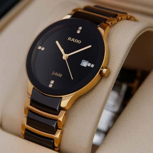 Rado Jubile Stainless Steel Gold Black