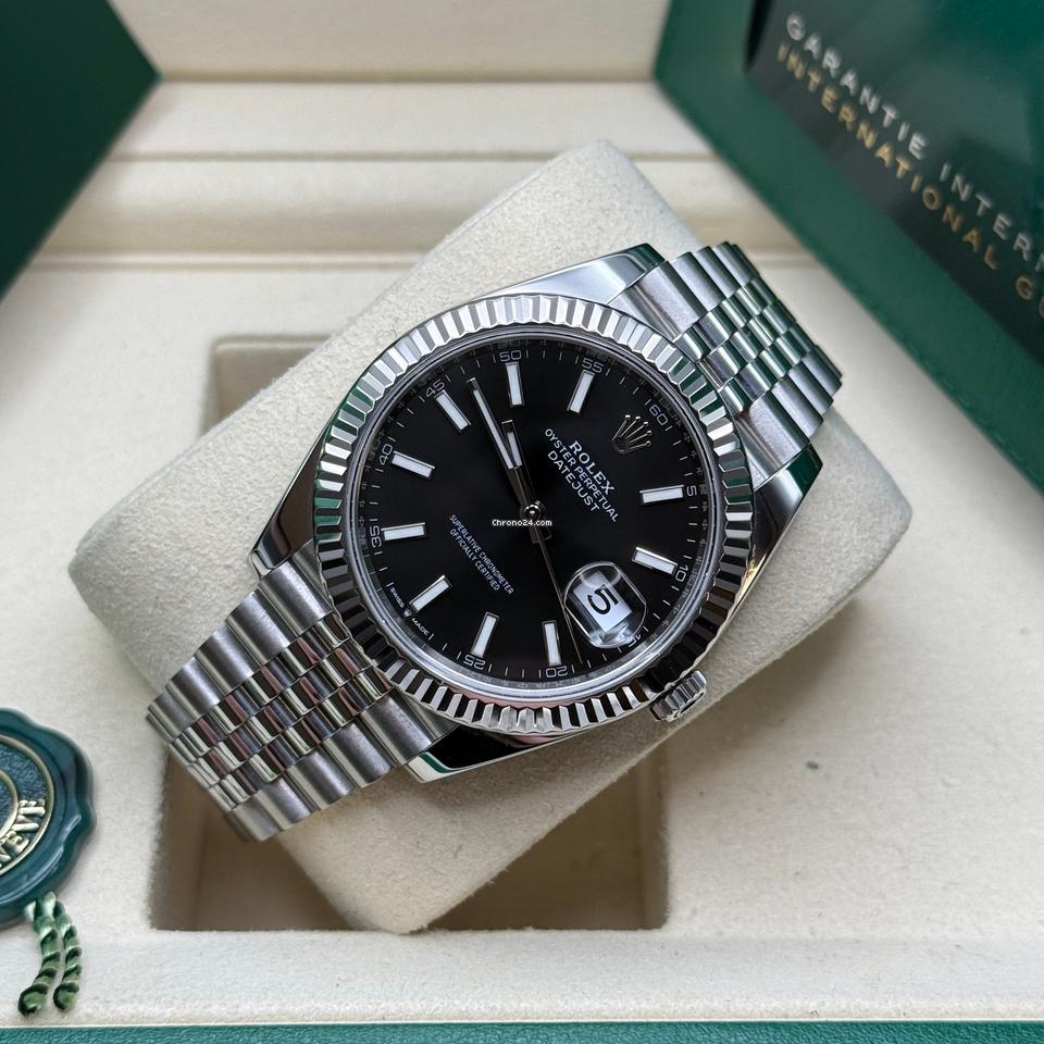 ROLEEX OYSTER DATE JUST BLACK PREMIUM QUALITY WRIST WATCH