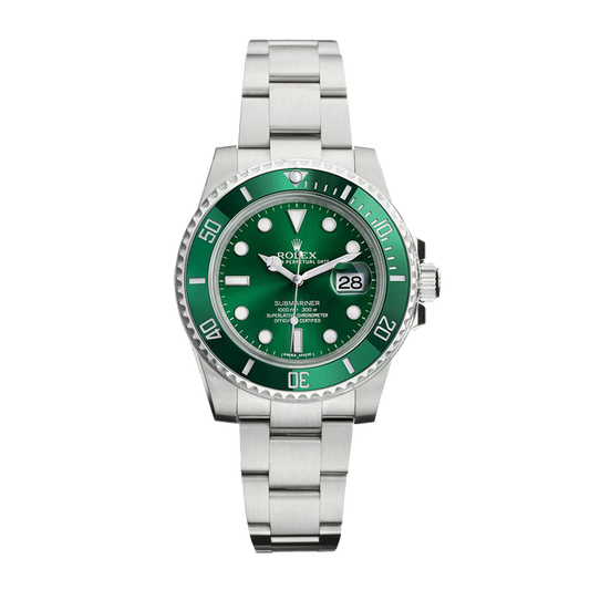 ROLEX SUBMARINE GREEN BAZELL 3 LIMITED EDITION WATCH