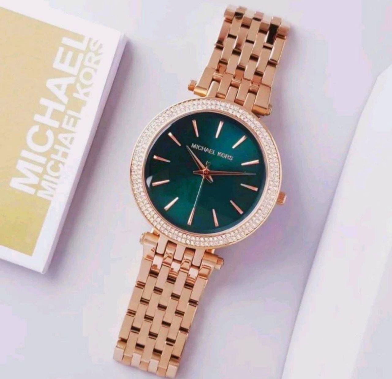 Micheal Kors Darci Gold Green Dial