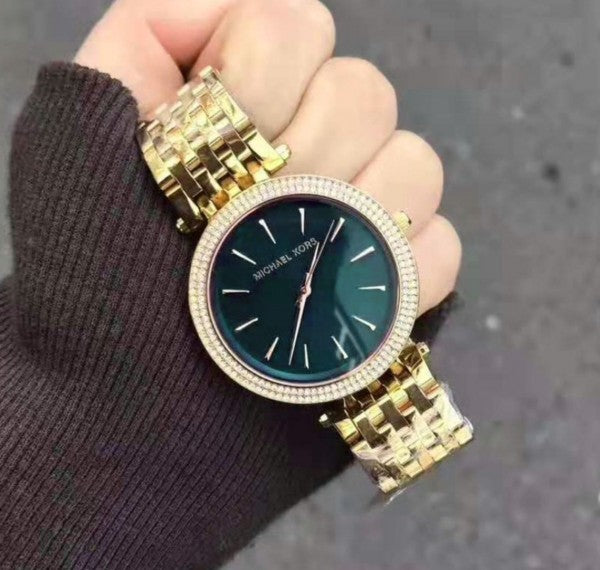 Micheal Kors Darci Gold Green Dial