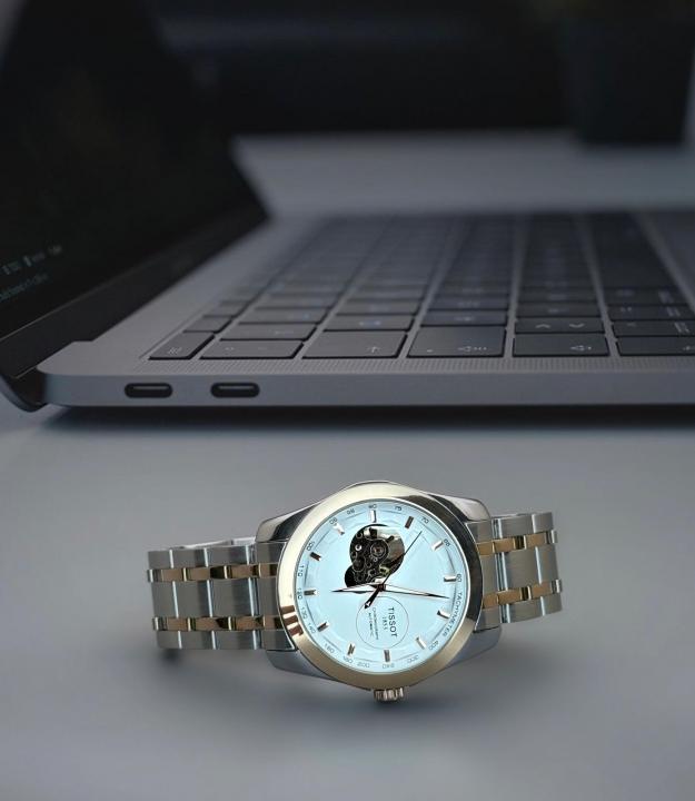 Tisso_t 1853 Tachymeter Automatic Skeleton T Tone Copper - J896