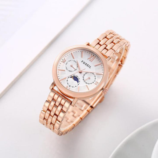 Fossil_Carlie_Chronograph_Rosegold_White-Dial