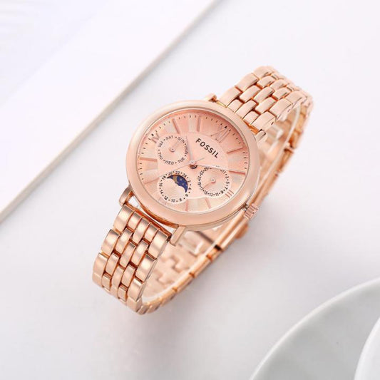 Fossil_Carlie_Chronograph_Rosegold
