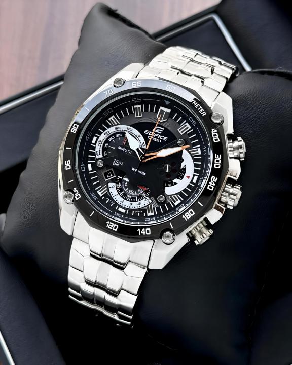 Casio Edifice E-550-D Series Stainless Steel Japanese Quartz Mens Watch