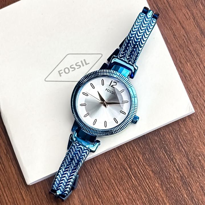 FOSSIL_LADIES_BLUE-WHITE