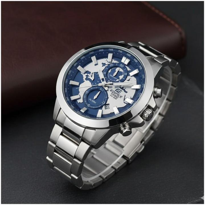 Casio Edifice Ex295 World Map Blue