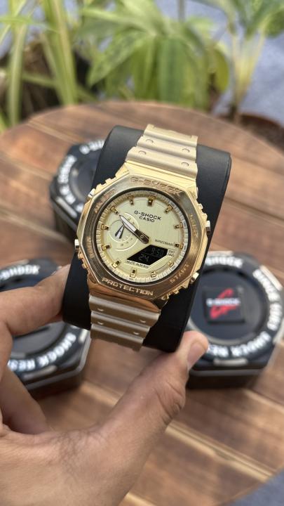 2100 Series Gold Dial Silicone Band Watch GM2100YMG9A