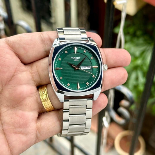 _Tissot_Silver_Green_Day_Date