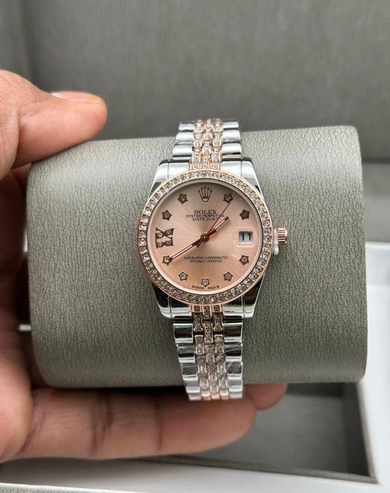 Rolex_Women_Date_Only_Diamond_TT_Rosegol