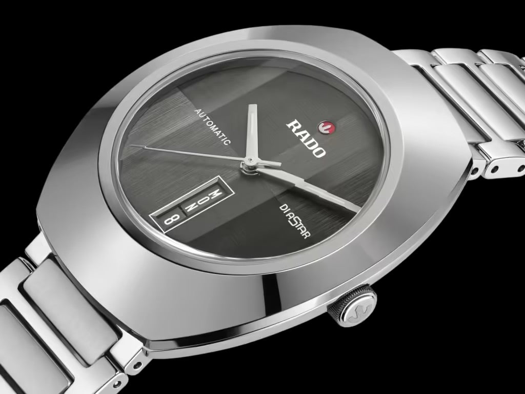 RADO DISTAR SILVER BLACK Metal WATCH