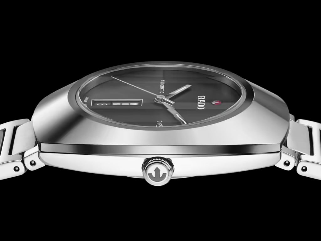 RADO DISTAR SILVER BLACK Metal WATCH