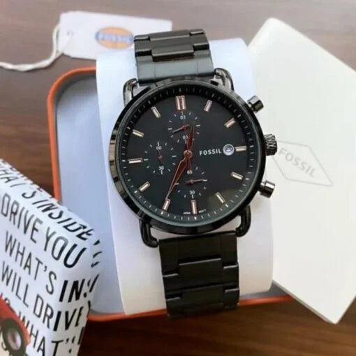 Fossil Black Metal Watch