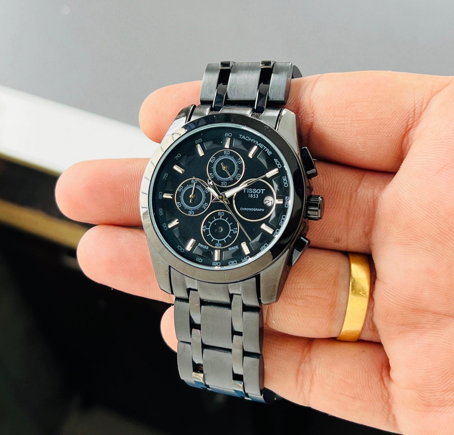 Tissot Couturer Full Black Metal Watch