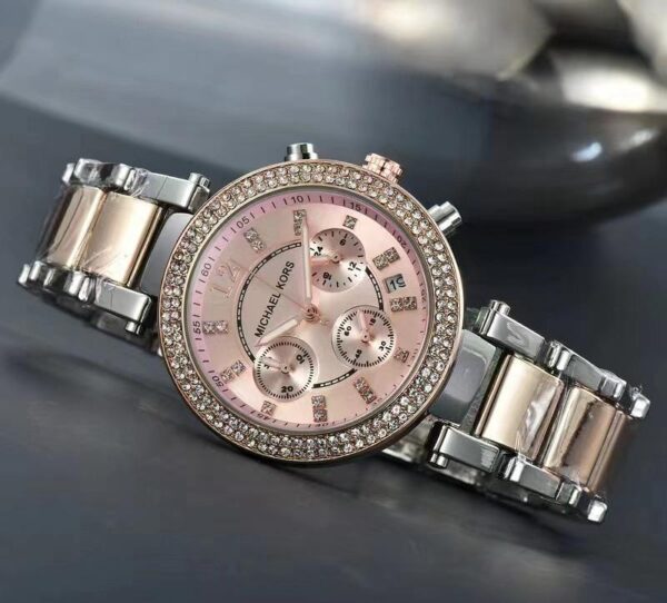 Michael Kor_s Parker Two Tune Rose Gold Dial Ladies Watch