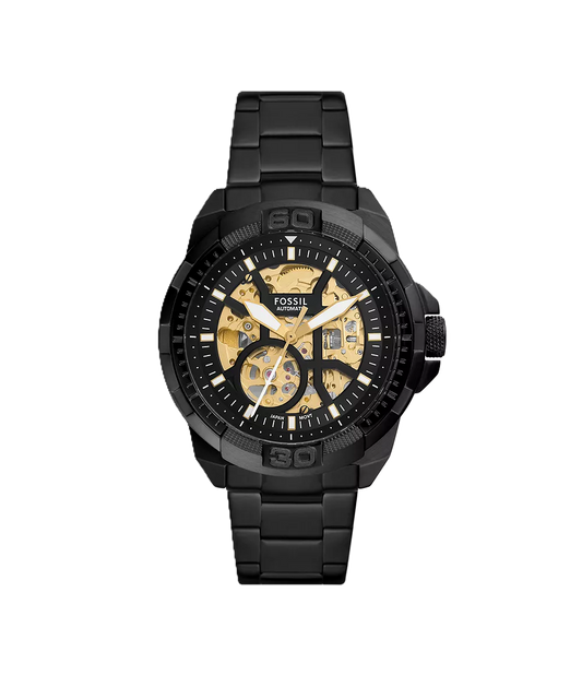 Fossil black metal automatic
