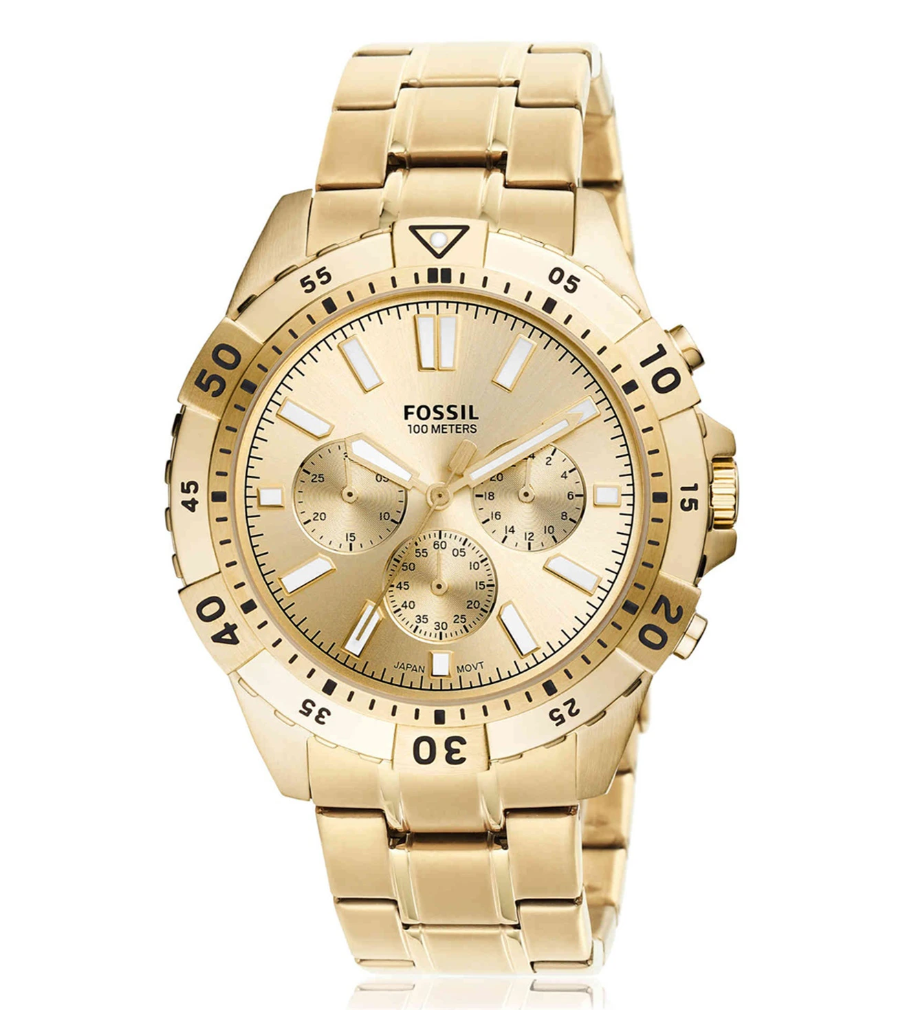 Fossil Men's Gold-Tone Chronograph Stainless Steel