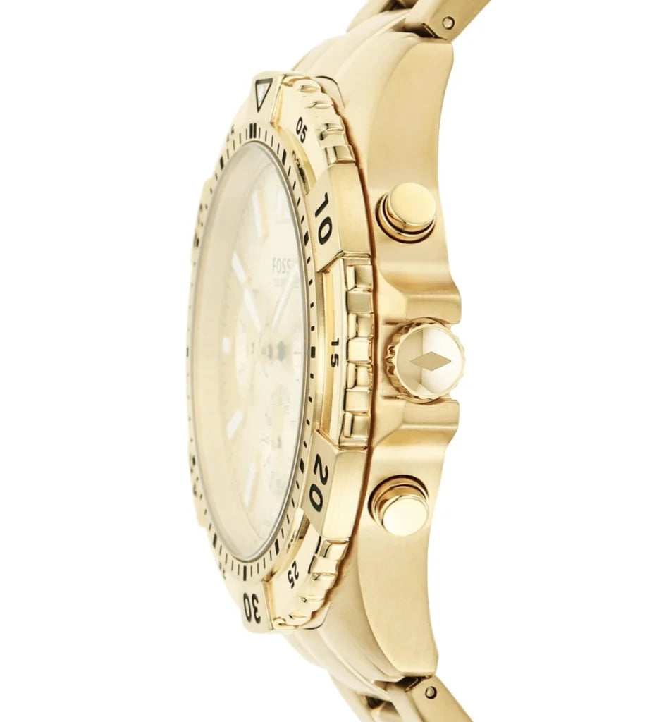 Fossil Men's Gold-Tone Chronograph Stainless Steel
