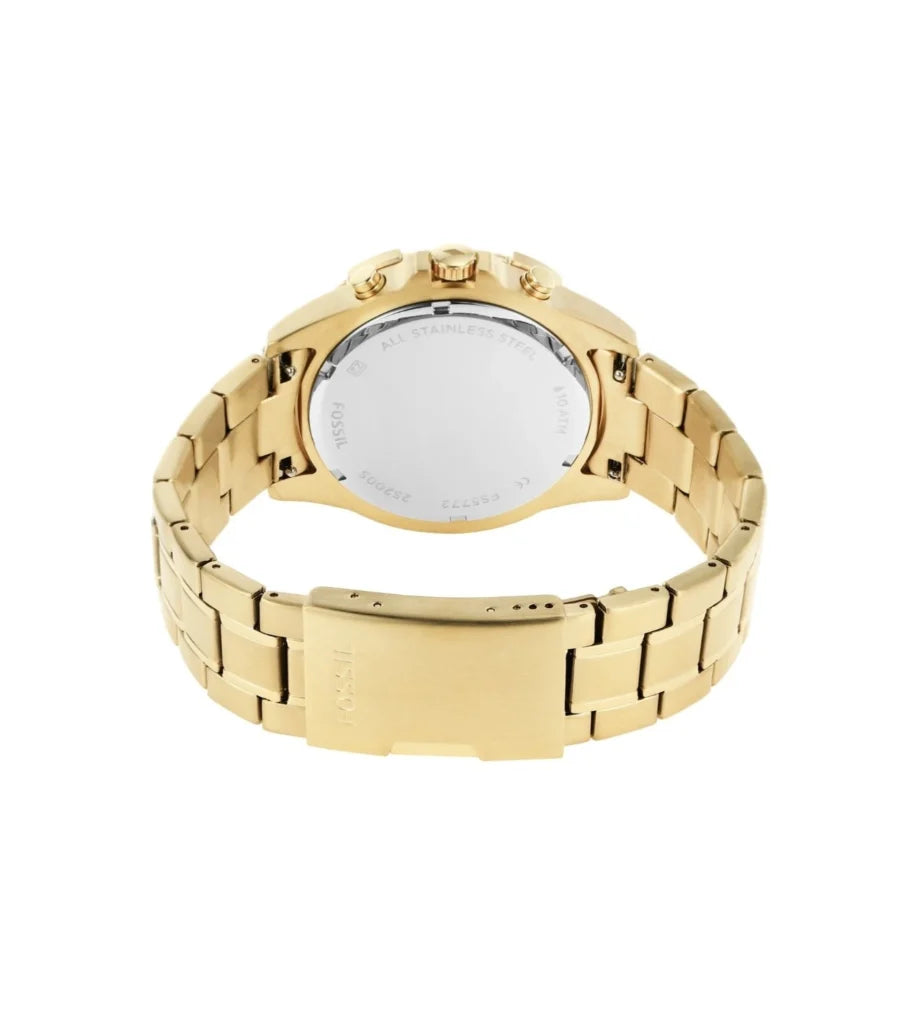Fossil Men's Gold-Tone Chronograph Stainless Steel