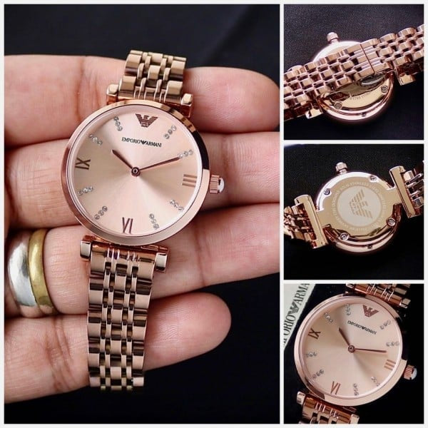 Armani Rosegold Ladies Watch