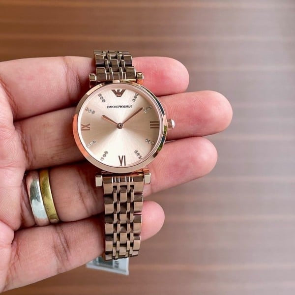 Armani Rosegold Ladies Watch