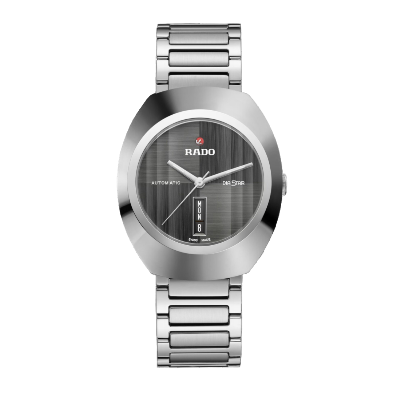 RADO DISTAR SILVER BLACK Metal WATCH