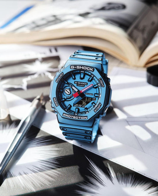 G SHOCK GA2100 MANGA BLUE WATCH