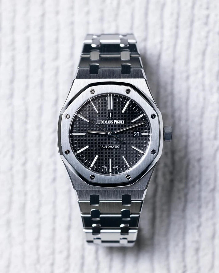 Audemars Piguet AP Royal Oak Silver Black Metal