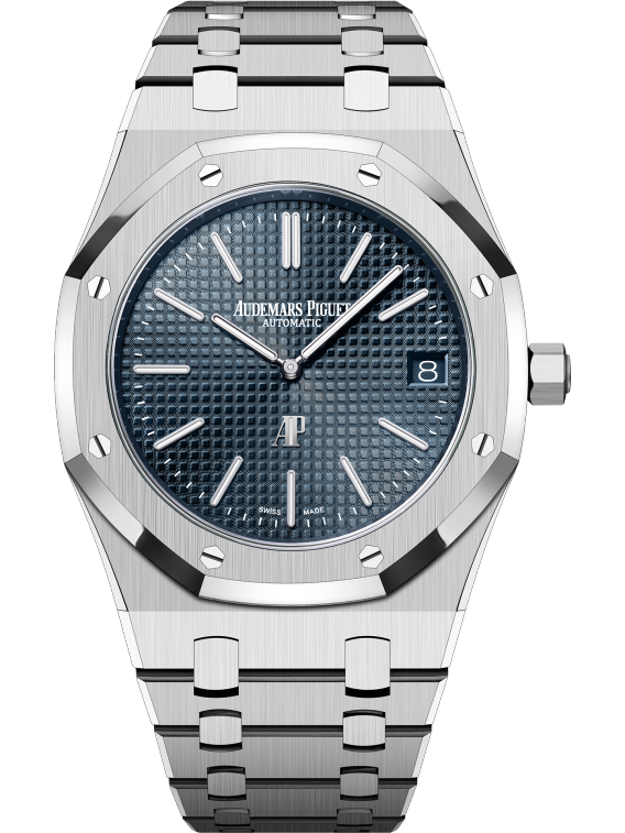 Audemars Piguet AP Royal Oak Silver Blue Metal