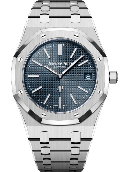 Audemars Piguet AP Royal Oak Silver Blue Metal
