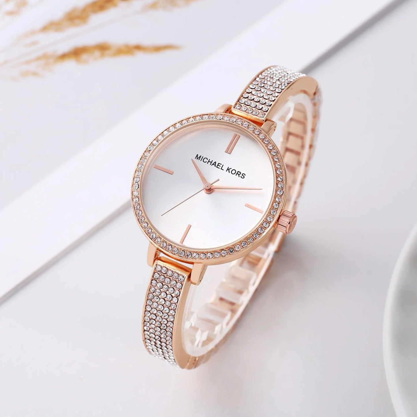 Michael_kors Charley Rose Gold White Dial