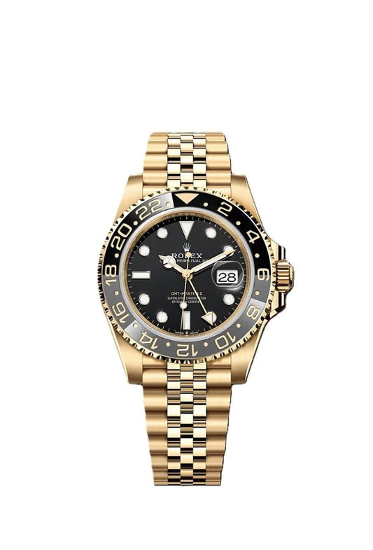 GMT-Master II yellow gold Jubilee bracelet and Black dial