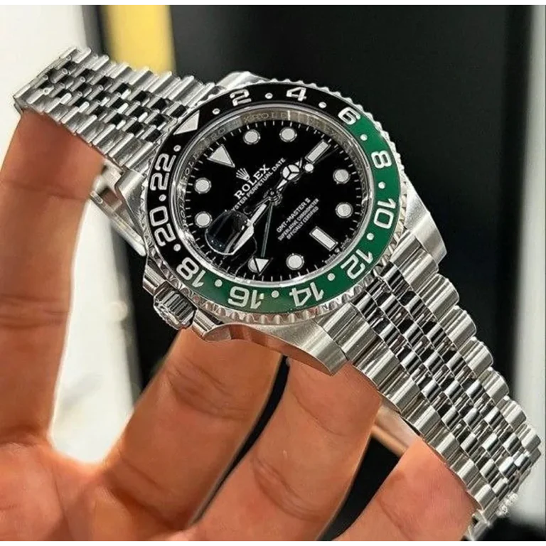 ROLEX GMT MASTER 2 STAINLESS STEEL WATCH