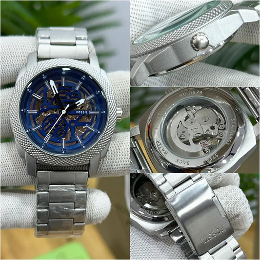 Fossi l Automatic Silver Blue